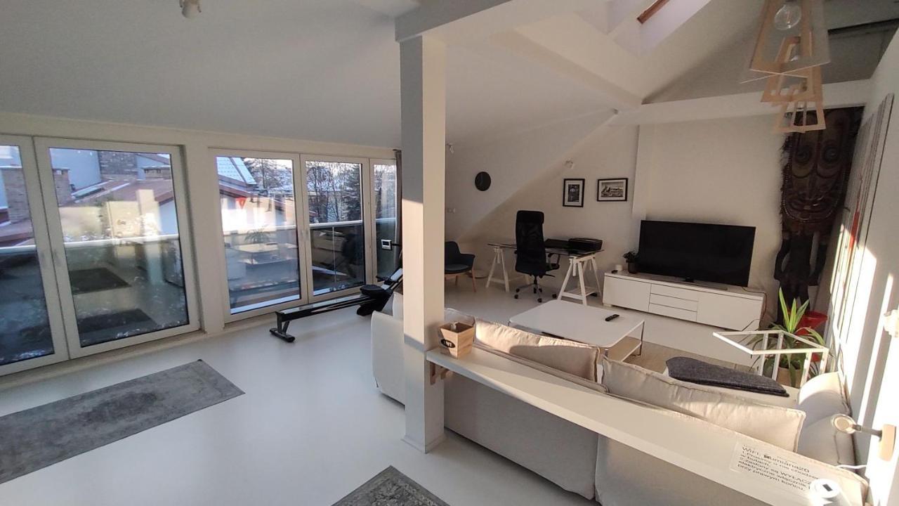Loft 85 M2 Wilanow Krolewski Self Checkin Warsaw Exterior photo